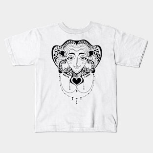 Floral lady Kids T-Shirt